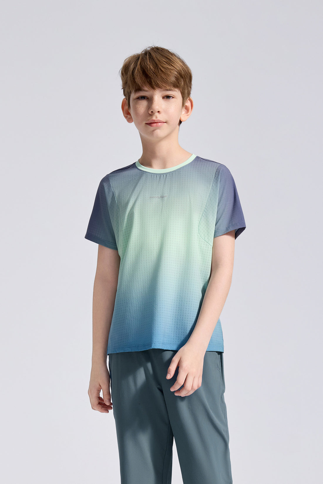 Air Supply Gradient Short Sleeve **Spectrum Blue Cyan**