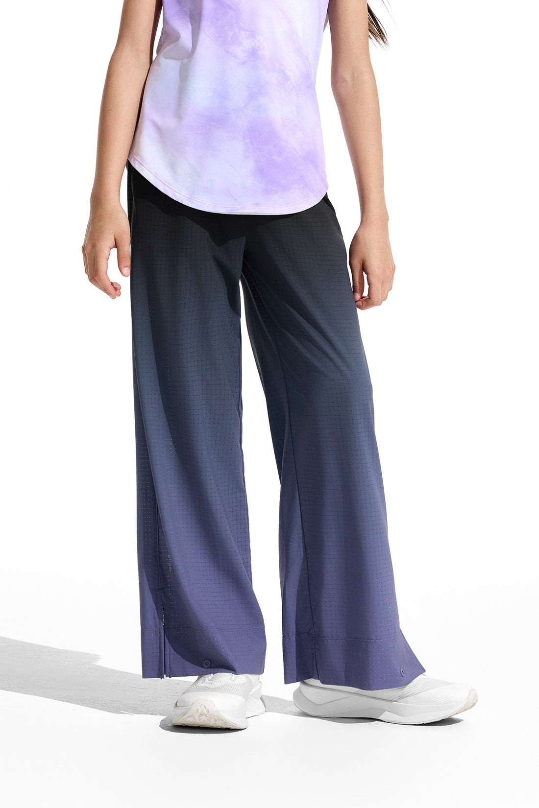 Air Supply Gradient Wide Leg Pants **Twilight Purple Black**