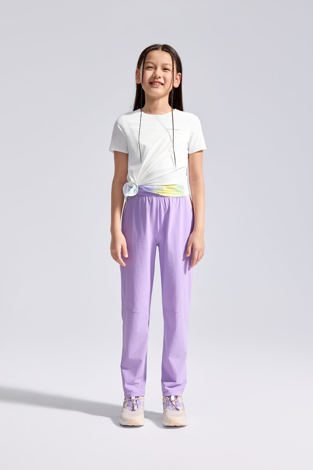 Air Supply Side Tie Short Sleeve Tee **Cloud Dancer**