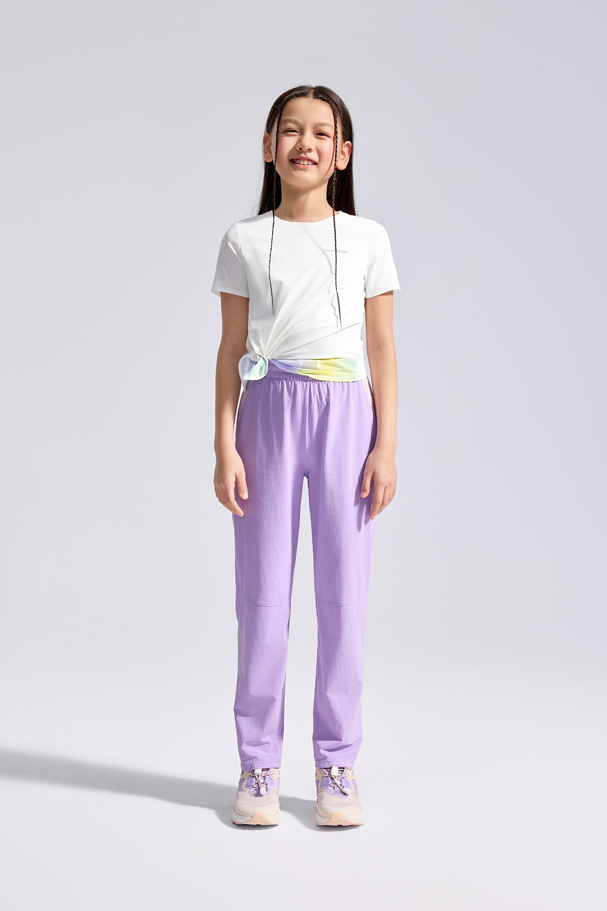Air Supply Side Tie Short Sleeve Tee **Cloud Dancer**