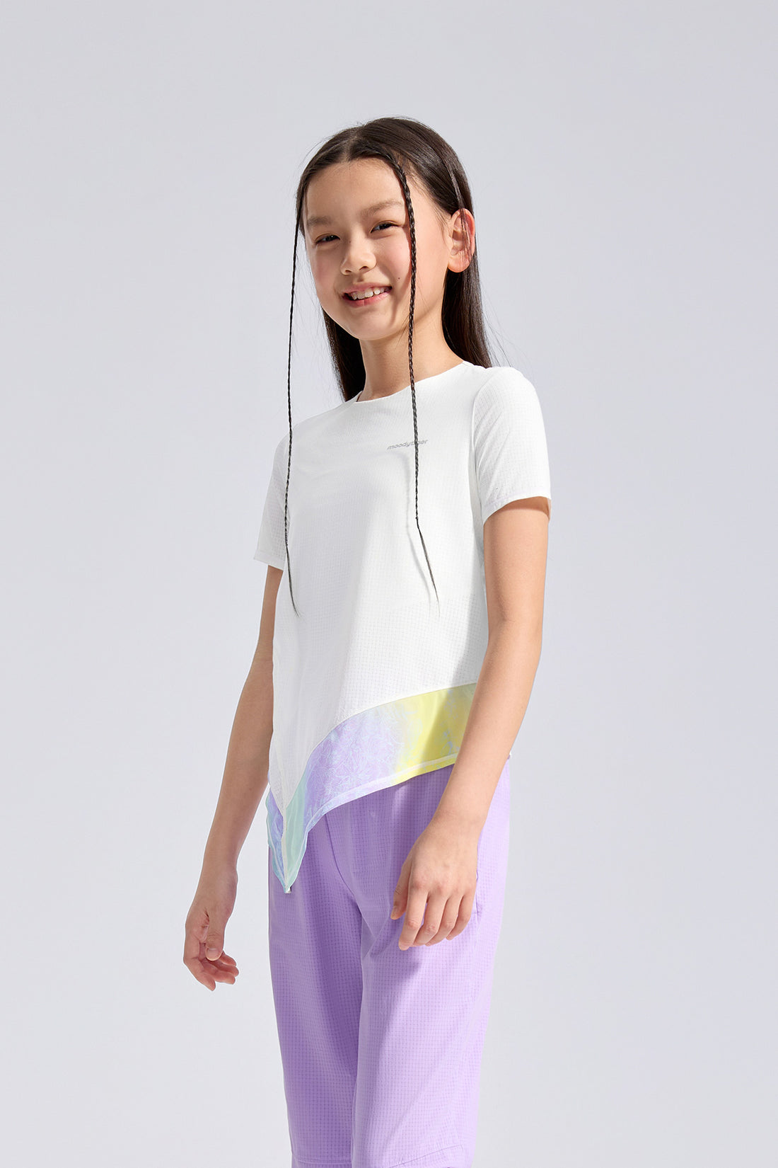 Air Supply Side Tie Short Sleeve Tee **Cloud Dancer**