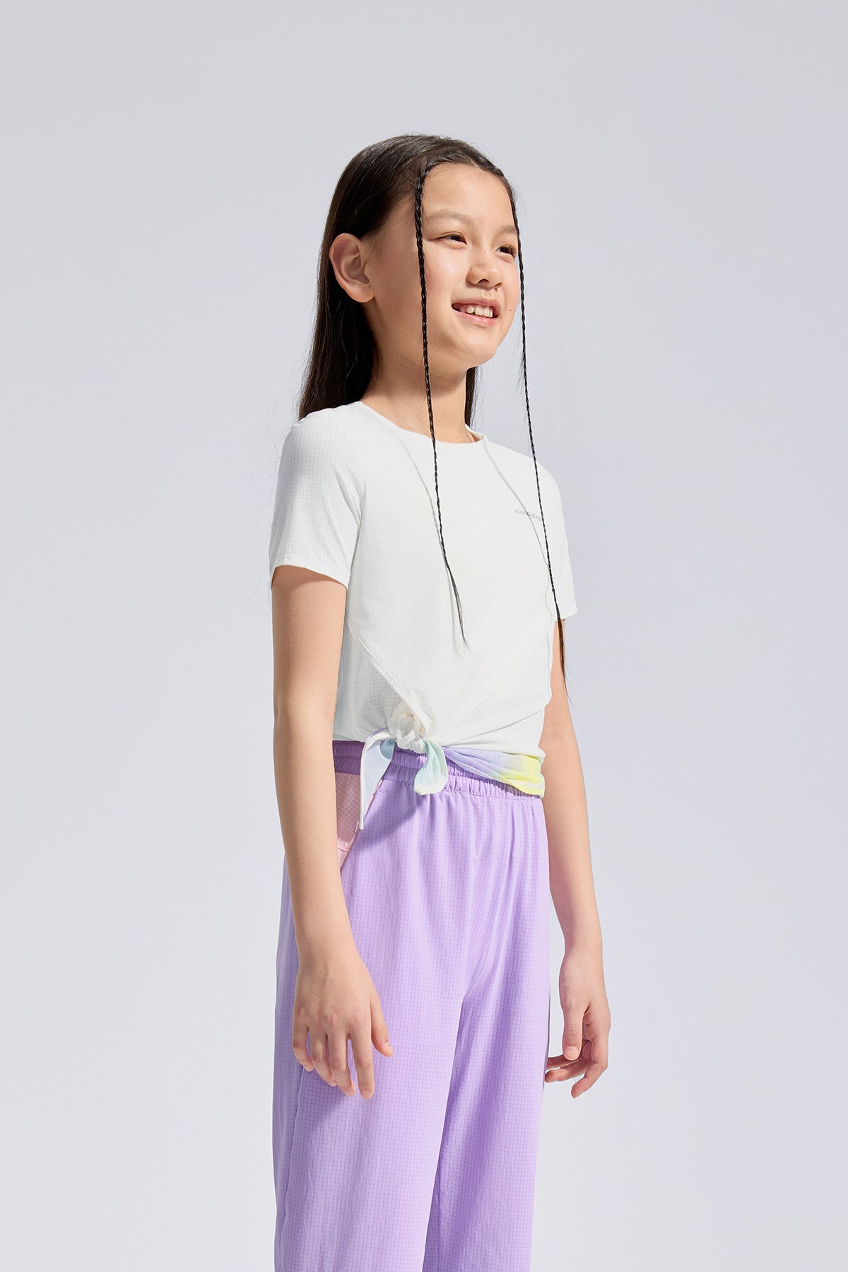 Air Supply Side Tie Short Sleeve Tee **Cloud Dancer**
