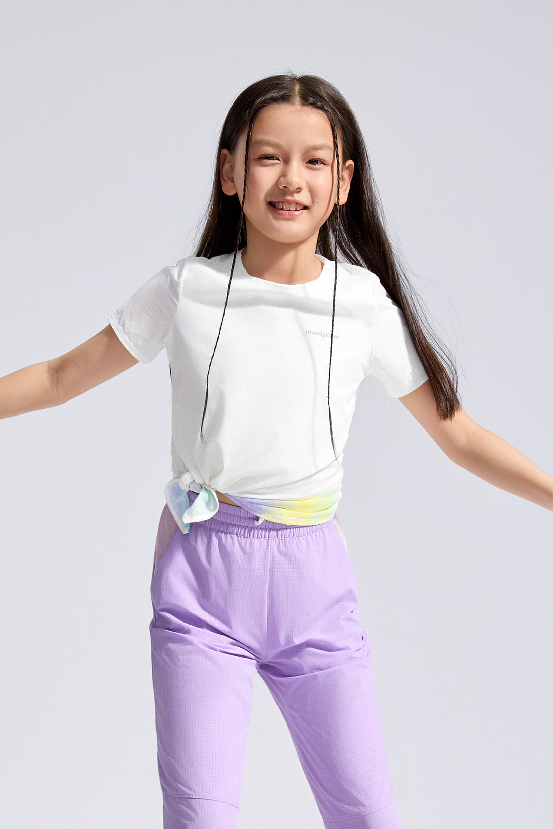 Air Supply Side Tie Short Sleeve Tee **Cloud Dancer**