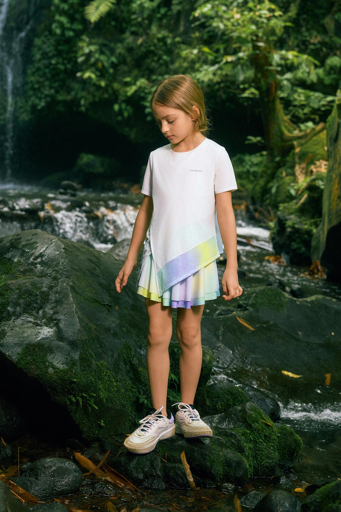 Air Supply Side Tie Short Sleeve Tee **Cloud Dancer**