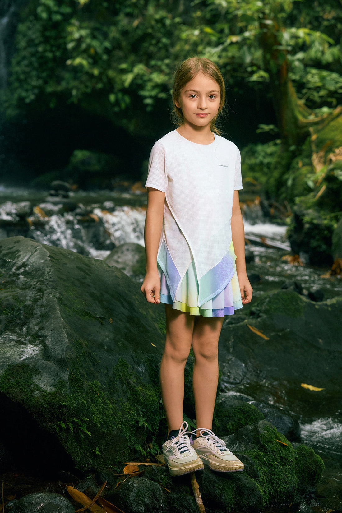 Air Supply Side Tie Short Sleeve Tee **Cloud Dancer**