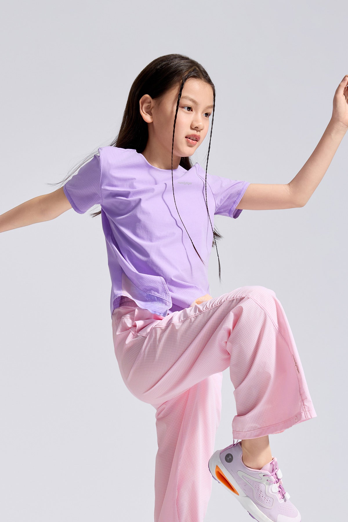 Air Supply Side Tie Short Sleeve Tee **Whelan Purple**
