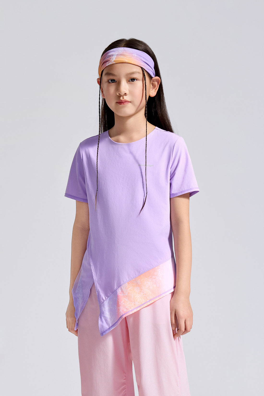 Air Supply Side Tie Short Sleeve Tee **Whelan Purple**