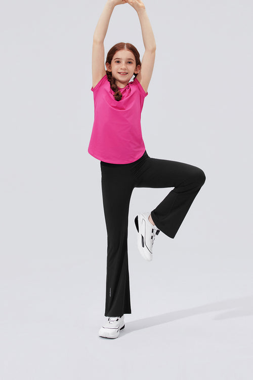 Cloudie Air Bootcut Leggings **Charcoal Black**