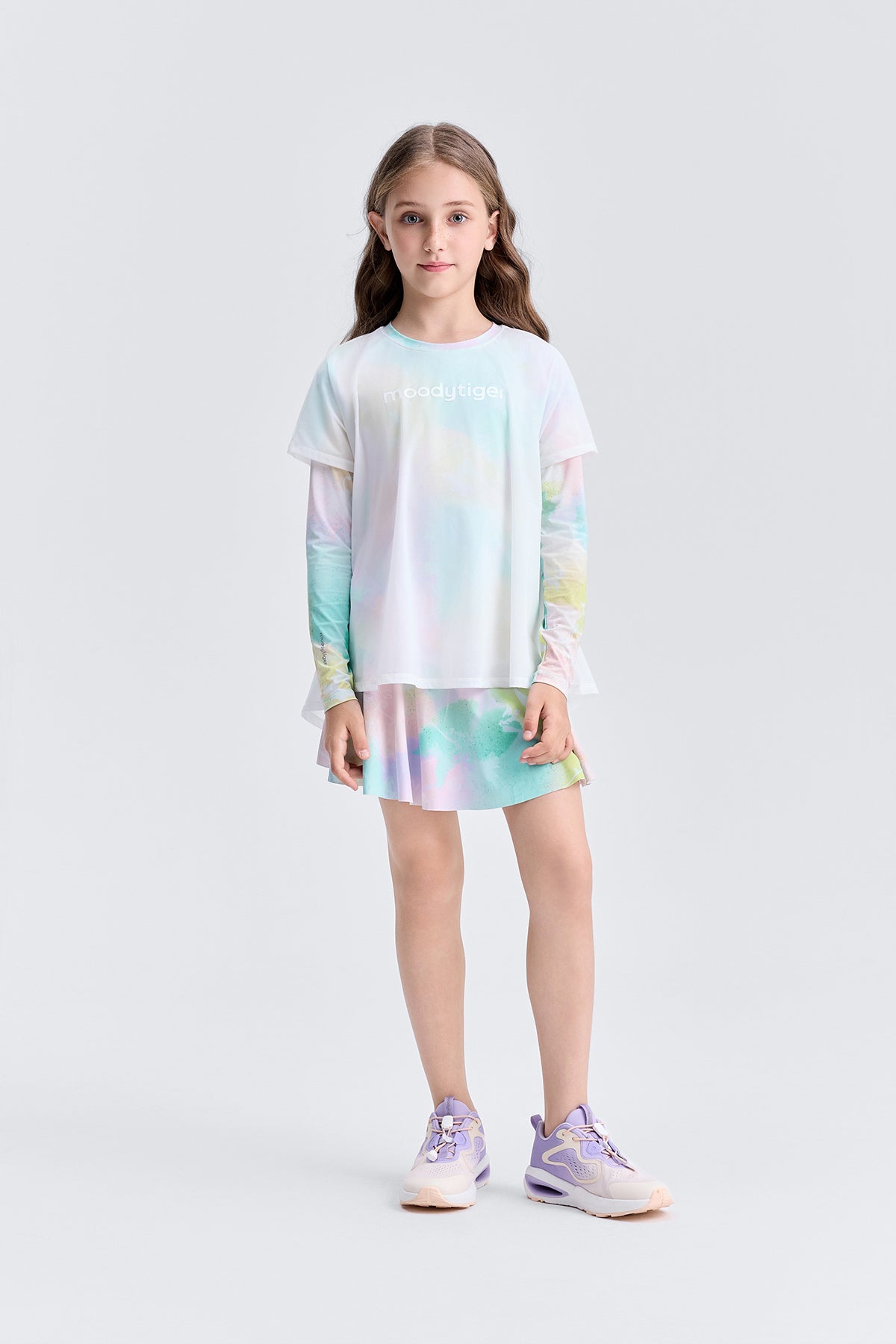 2-in-1 Light Weight Long Sleeve Tee **Dream Pink**