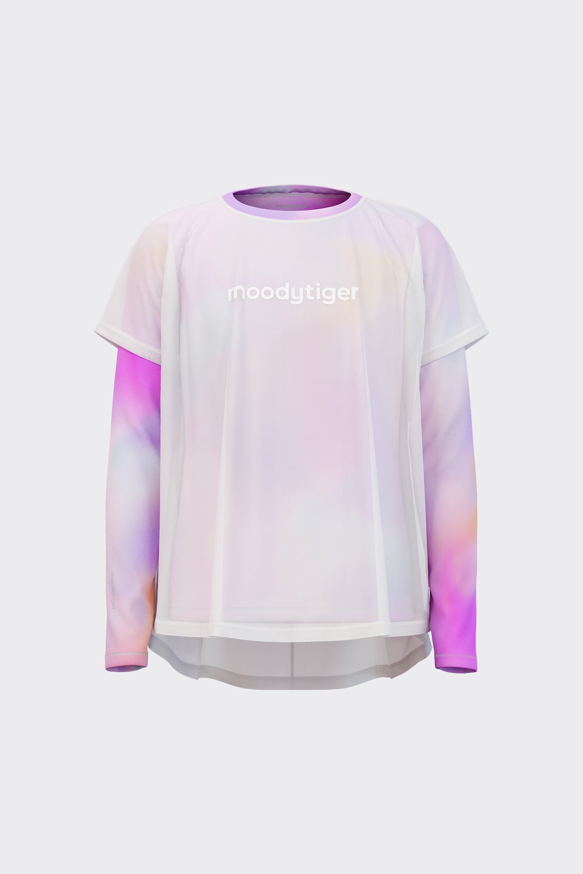 2-in-1 Light Weight Long Sleeve Tee **Lustrous Pink**