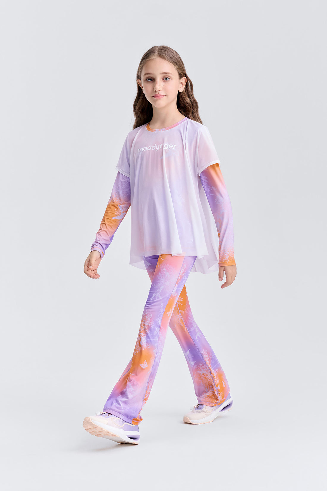 Cloudie Air Bootcut Leggings **Gradient Buzz Orange**