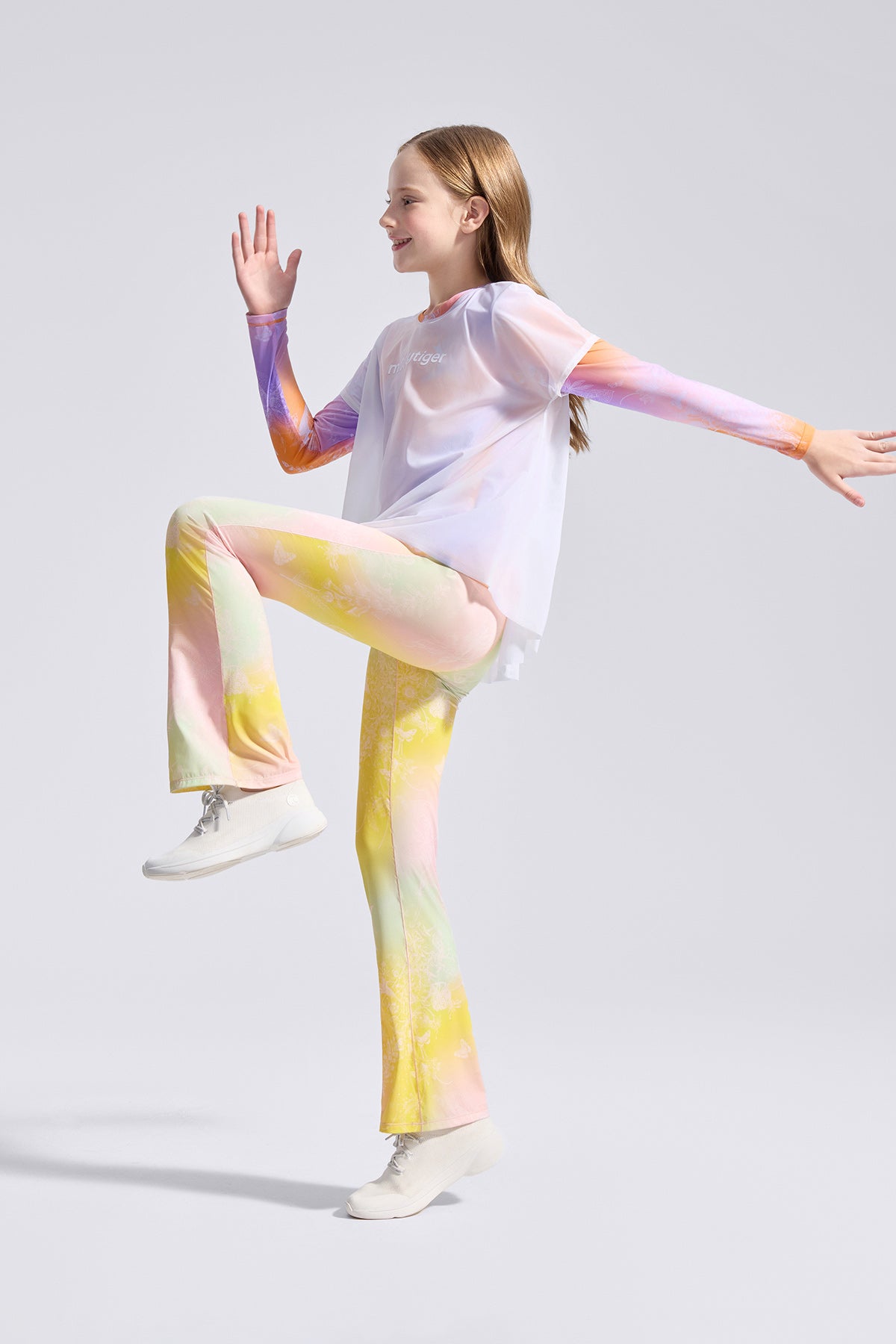 Cloudie Air Bootcut Leggings **Gradient Buzz Pink**