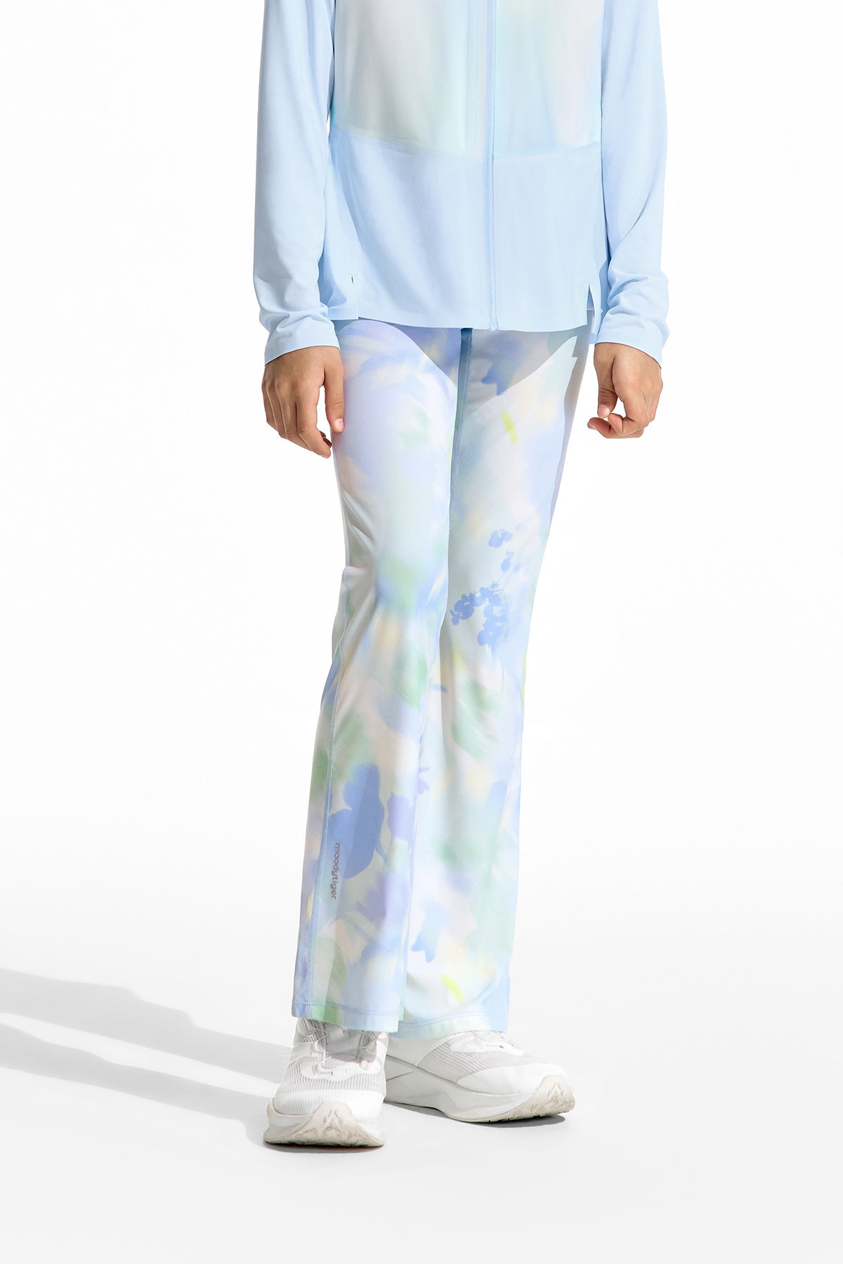 Cloudie Air Printed Bootcut Leggings **Bloom Romance Blue**