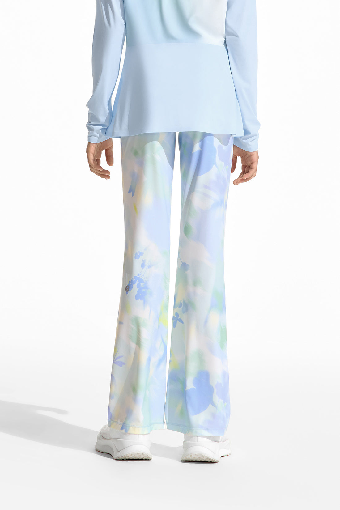 Cloudie Air Printed Bootcut Leggings **Bloom Romance Blue**