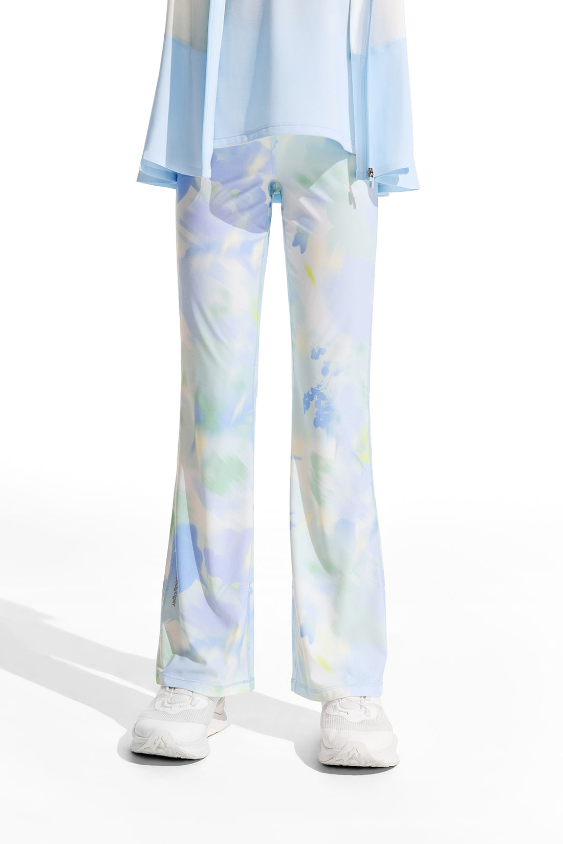 Cloudie Air Printed Bootcut Leggings **Bloom Romance Blue**