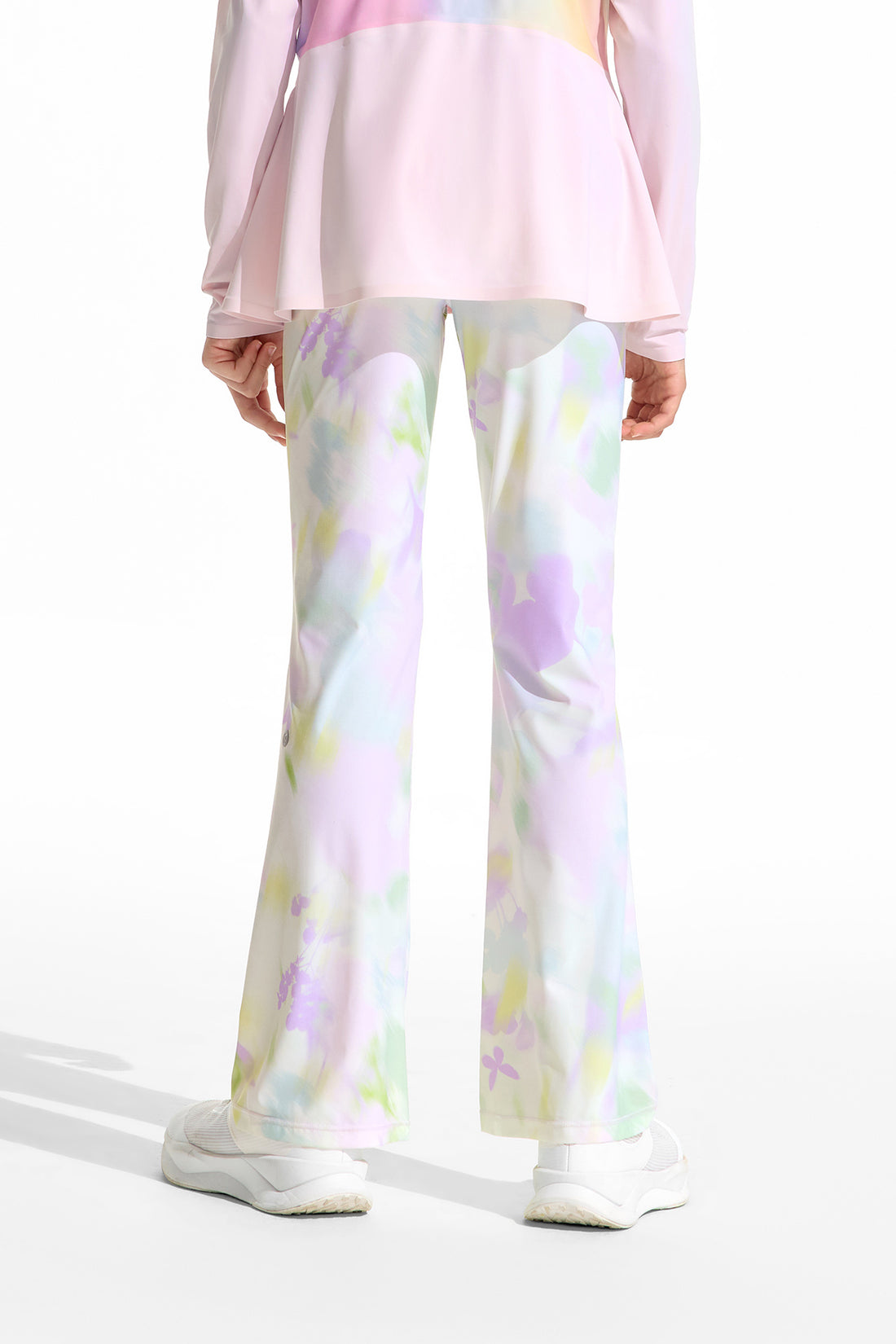 Cloudie Air Printed Bootcut Leggings **Bloom Romance Purple**