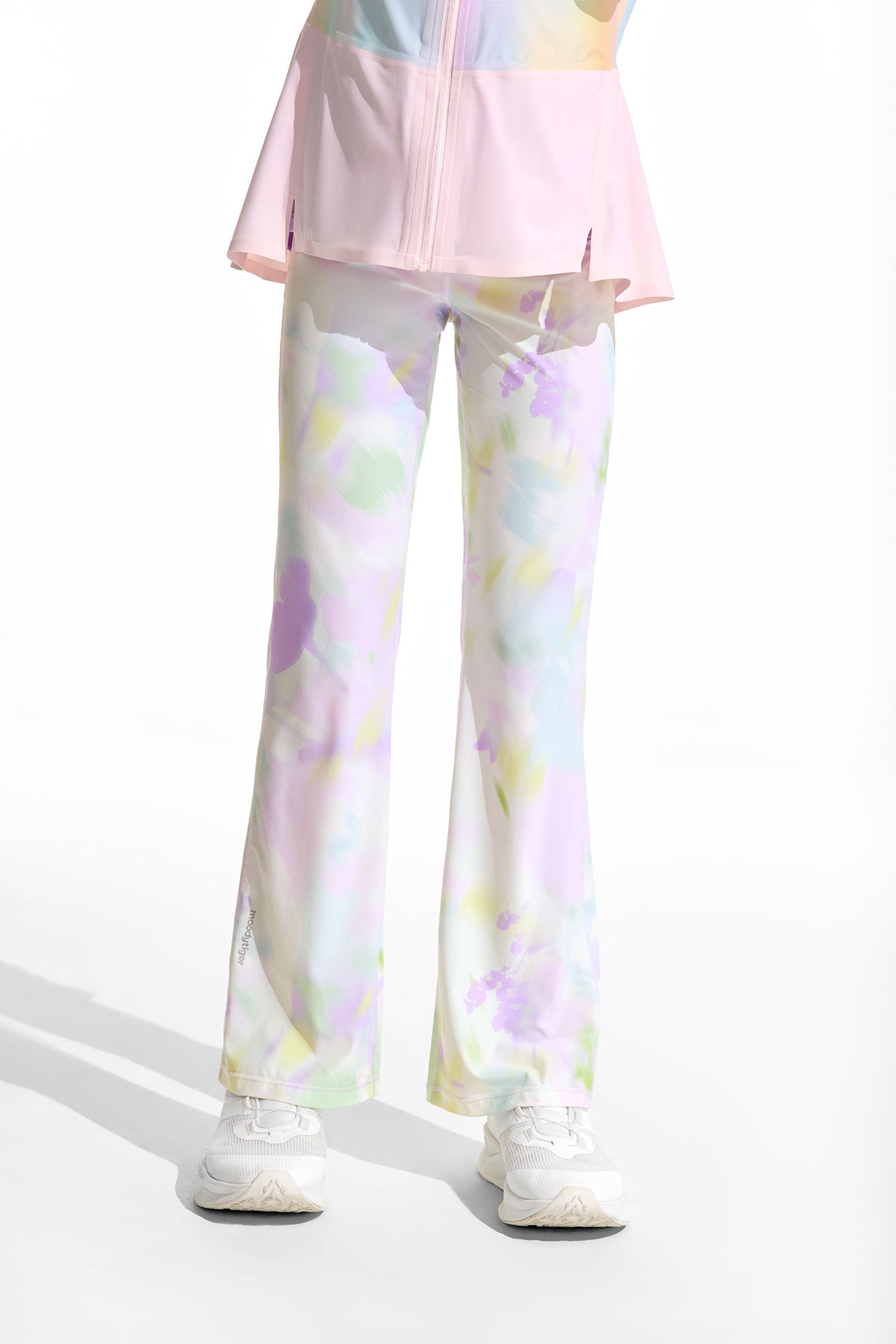 Cloudie Air Printed Bootcut Leggings **Bloom Romance Purple**