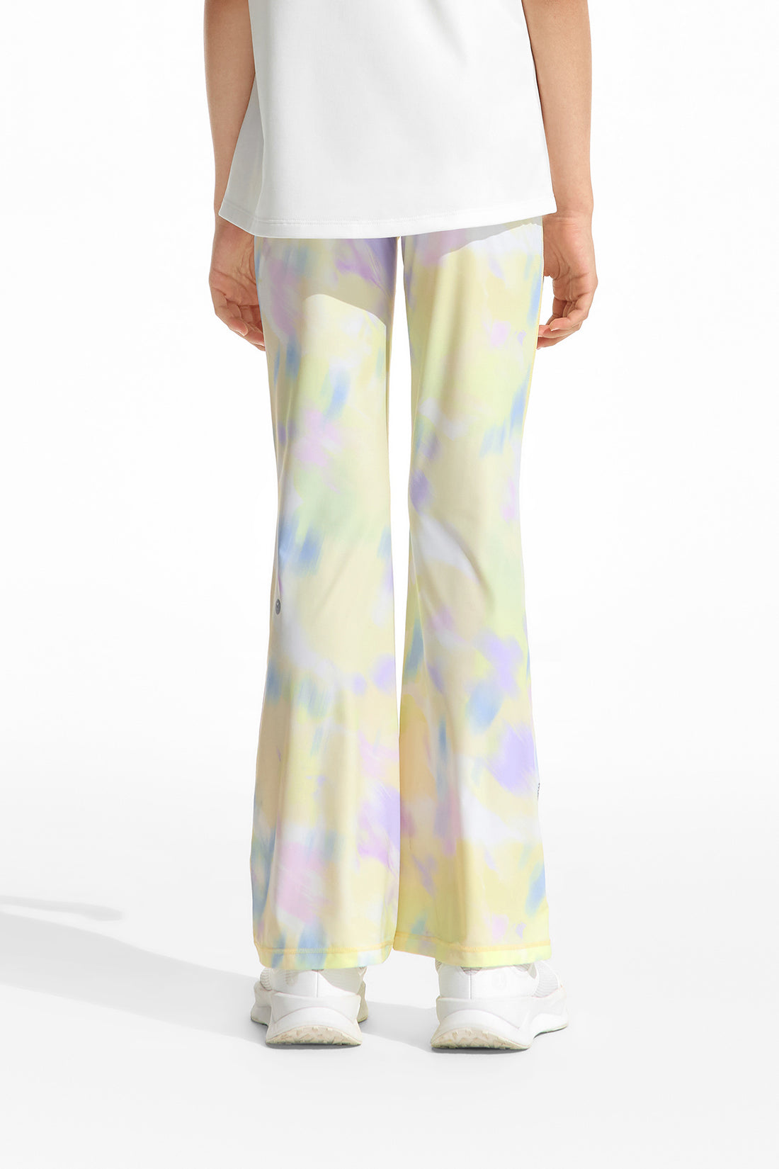 Cloudie Air Printed Bootcut Leggings **Bloom Romance Yellow**