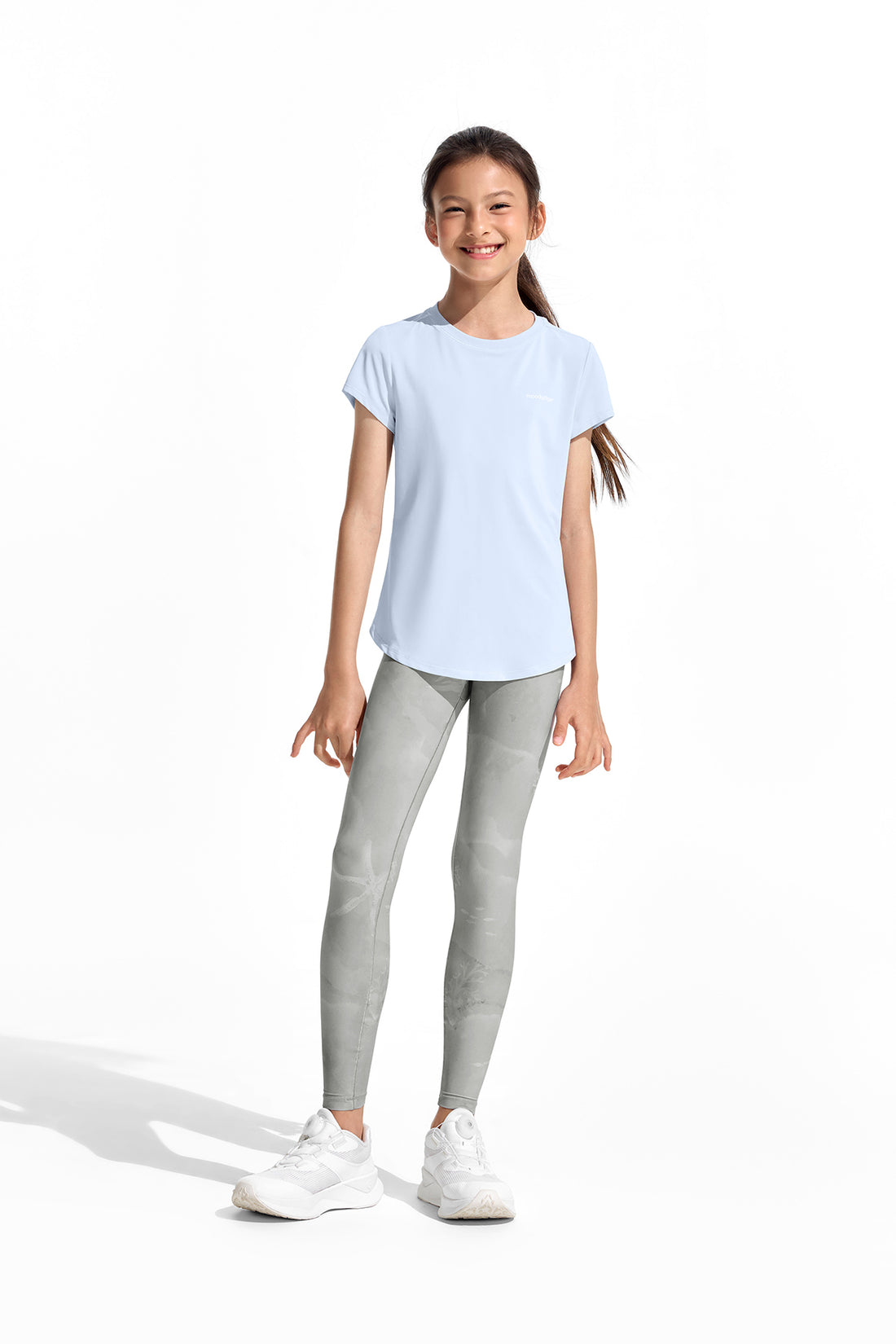 Cloudie Air Printed Leggings **Coral Realm Gray**