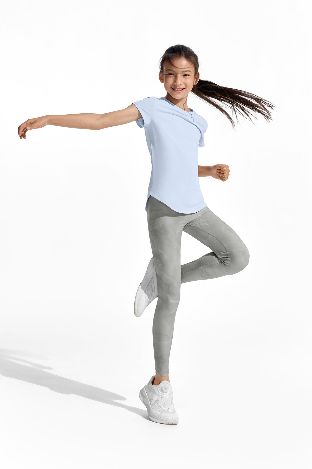 Cloudie Air Printed Leggings **Coral Realm Gray**