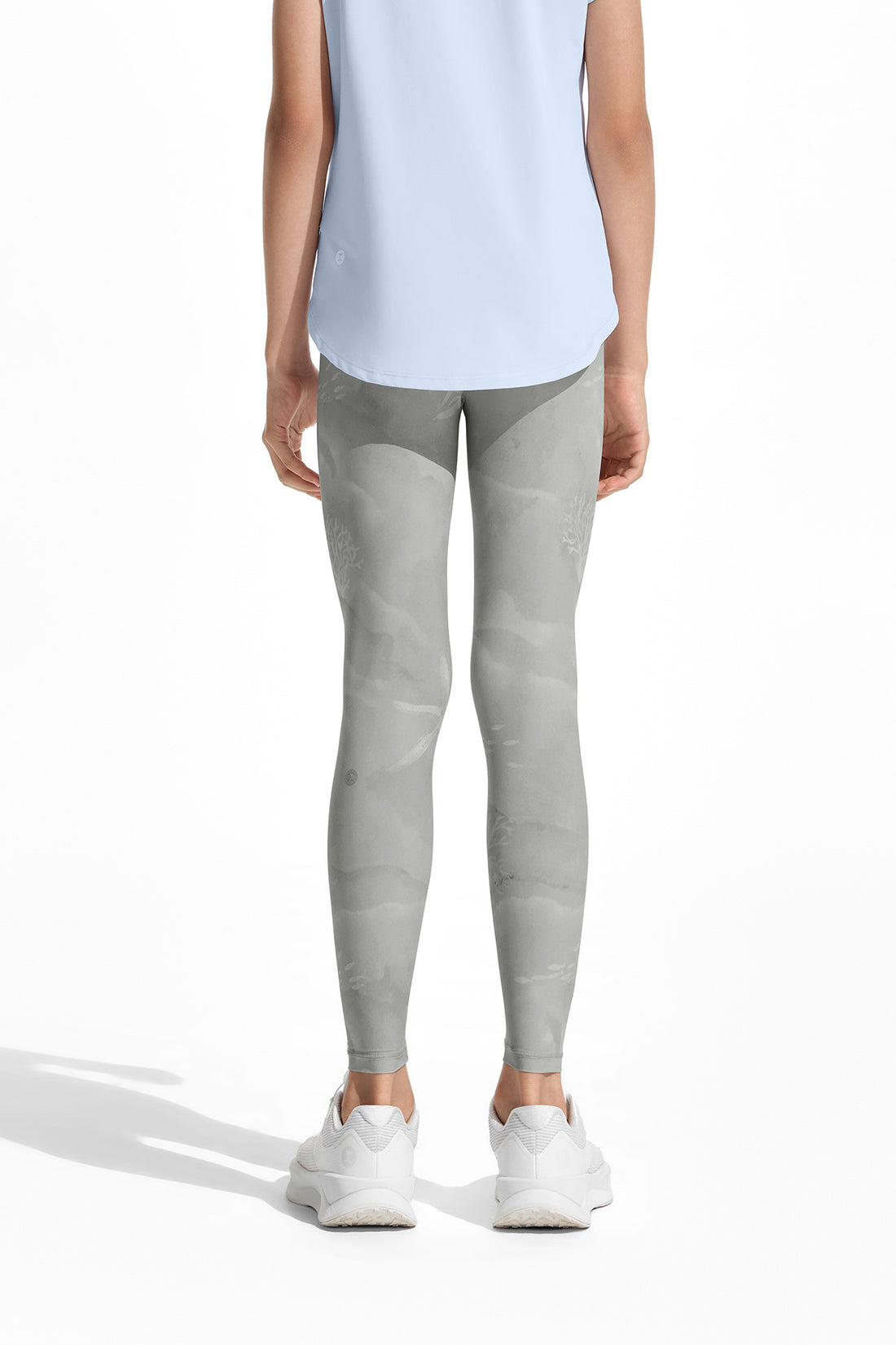 Cloudie Air Printed Leggings **Coral Realm Gray**