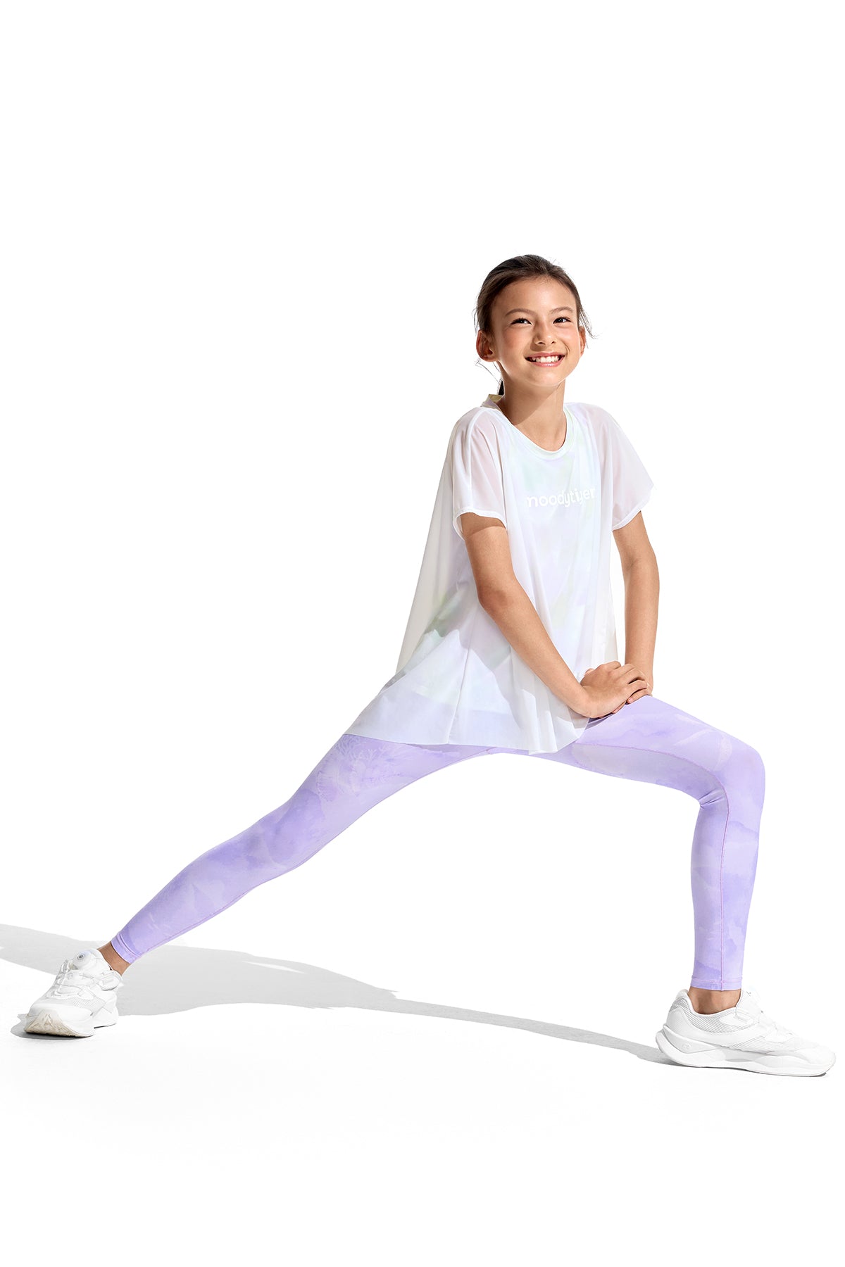 Cloudie Air Printed Leggings **Coral Realm Purple**