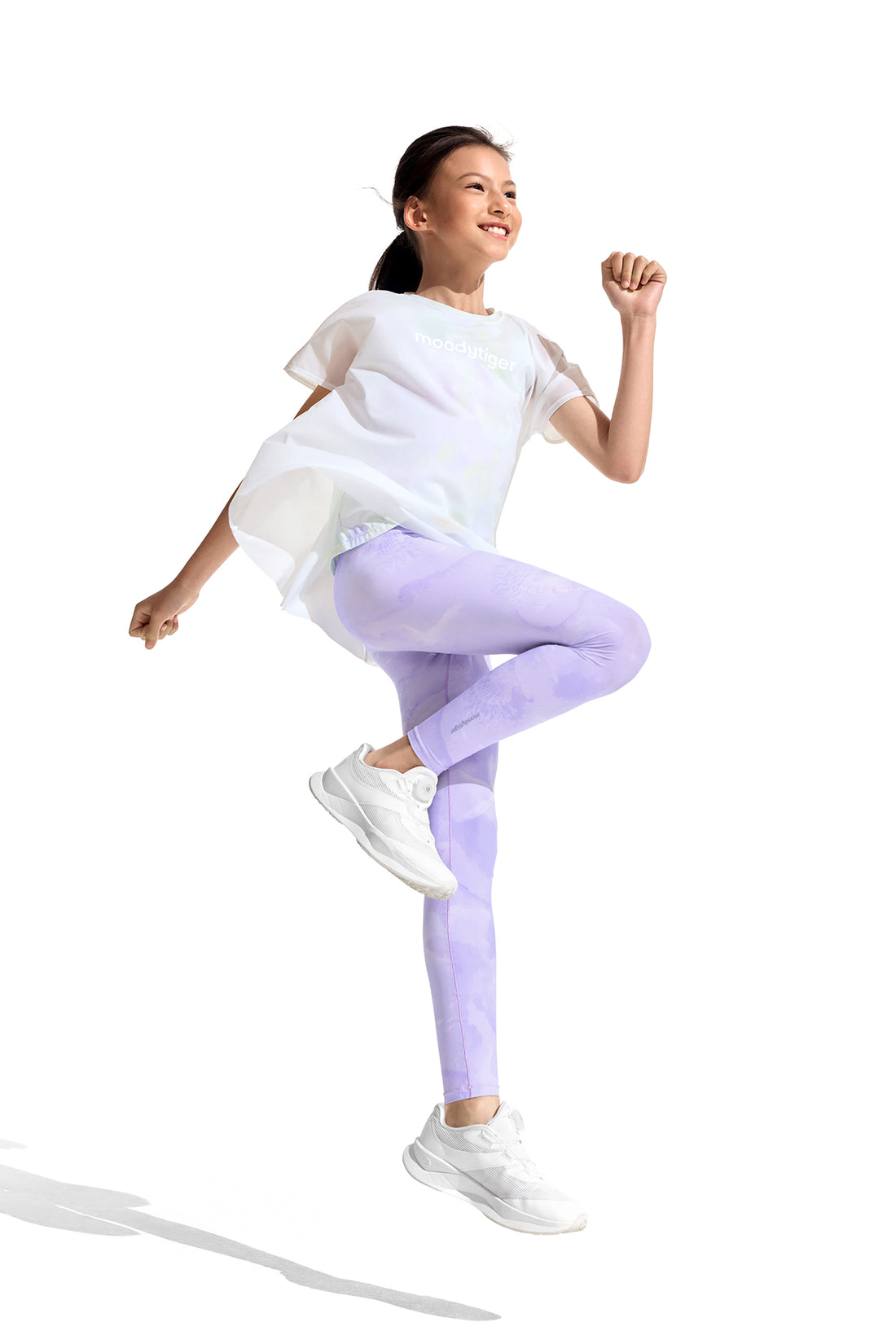 Cloudie Air Printed Leggings **Coral Realm Purple**