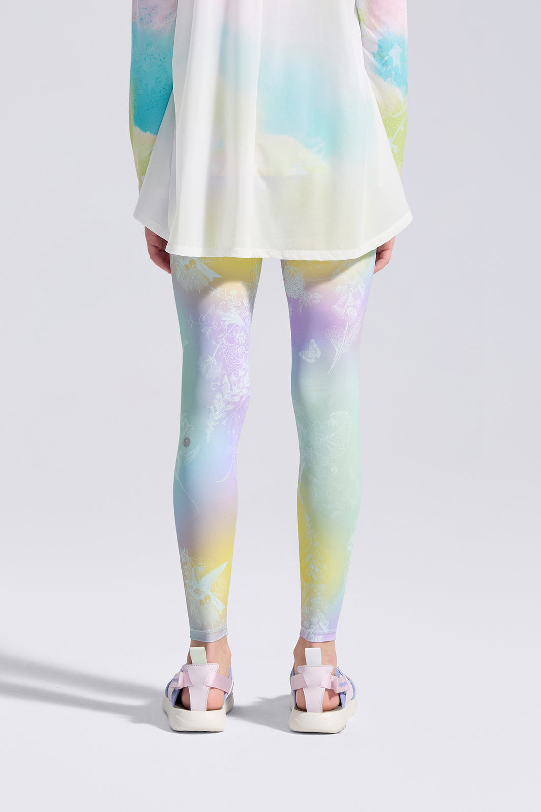 Cloudie Air Printed Leggings **Gradient Buzz Cyan**
