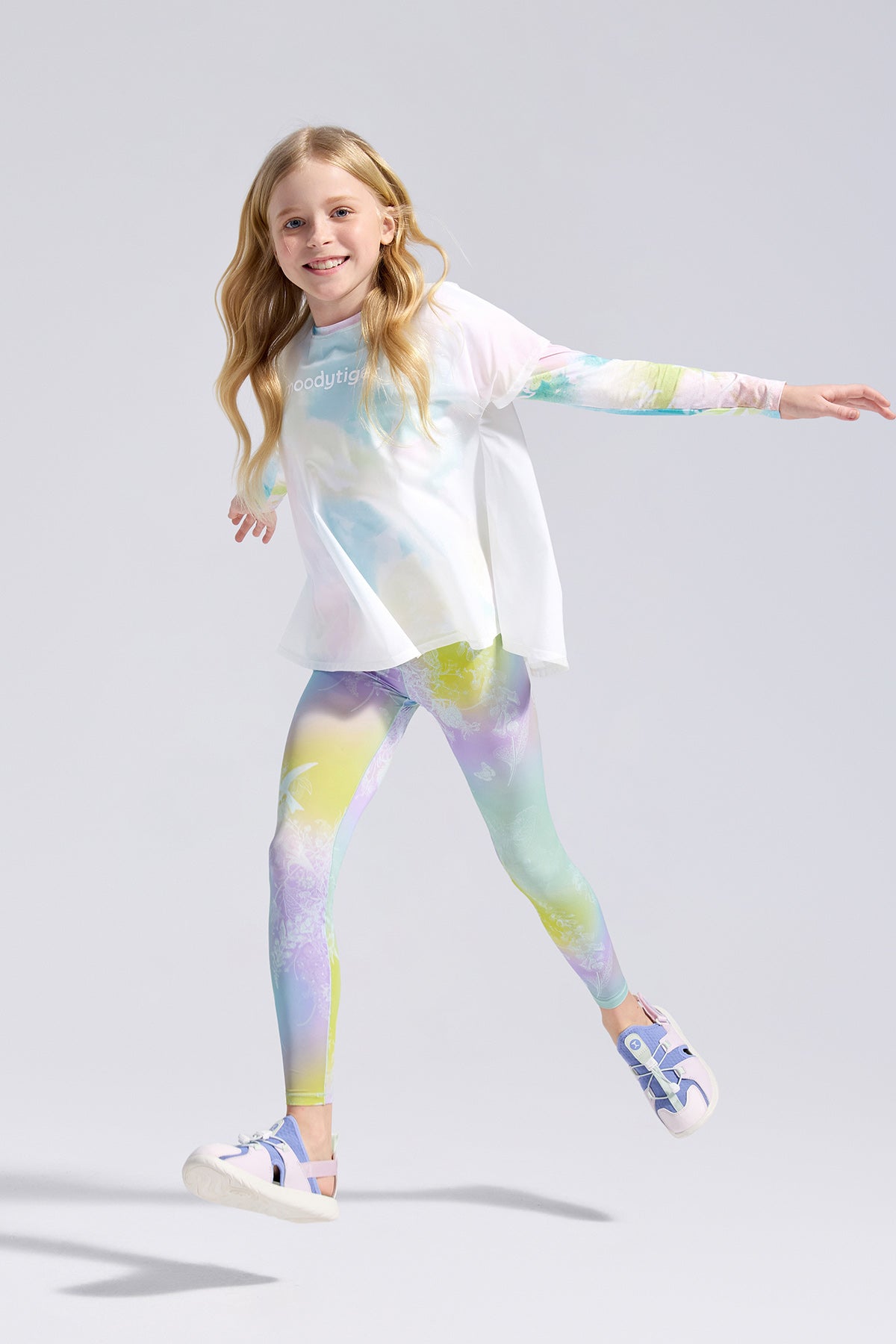 Cloudie Air Printed Leggings **Gradient Buzz Cyan**