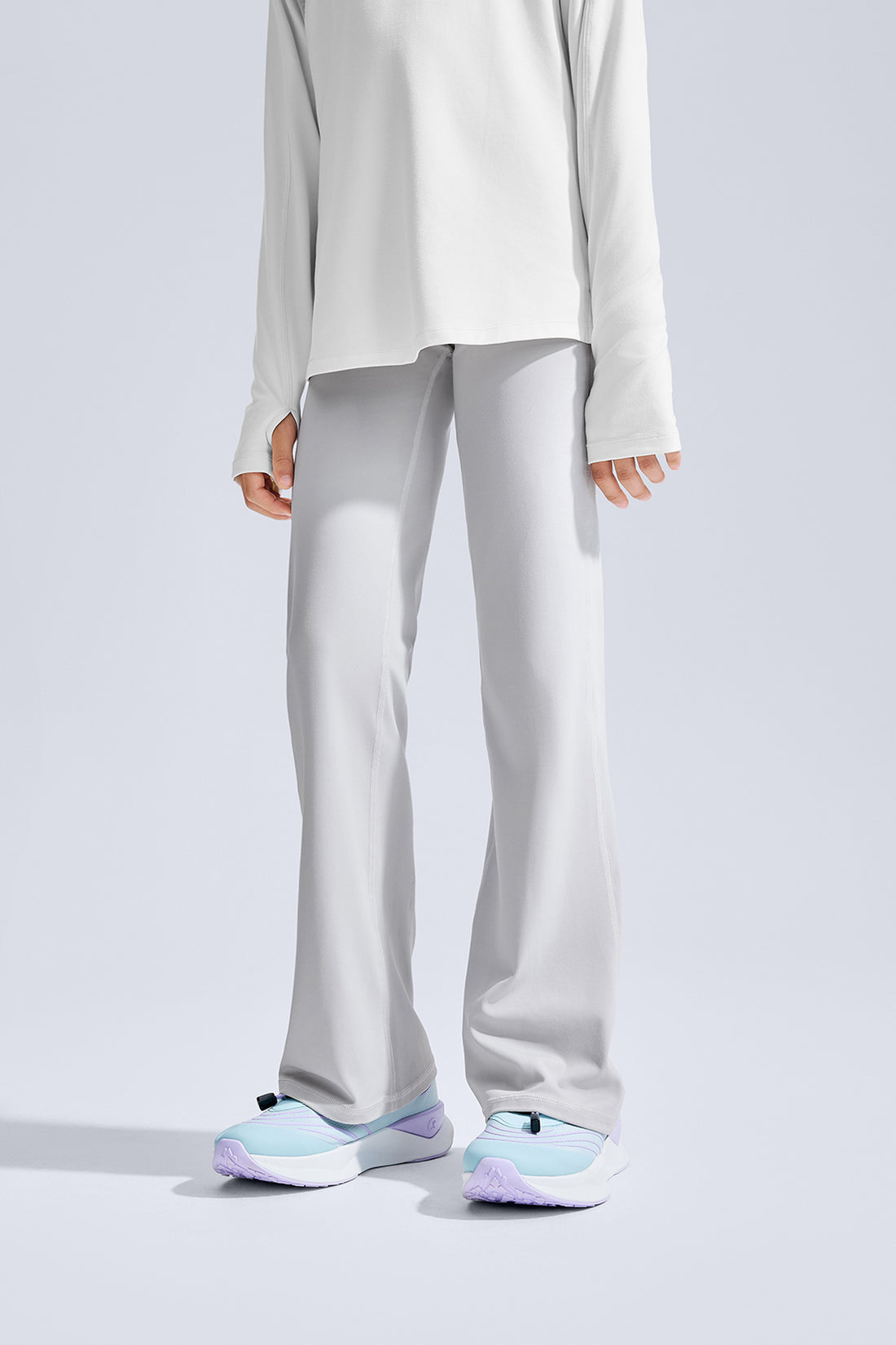 Cloudie Essential Bootcut Leggings  **Moon Grey**