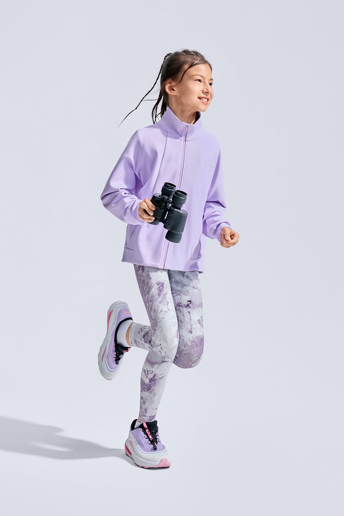 Cloudie Essential Printed Leggings **Mountain Sound Purple**