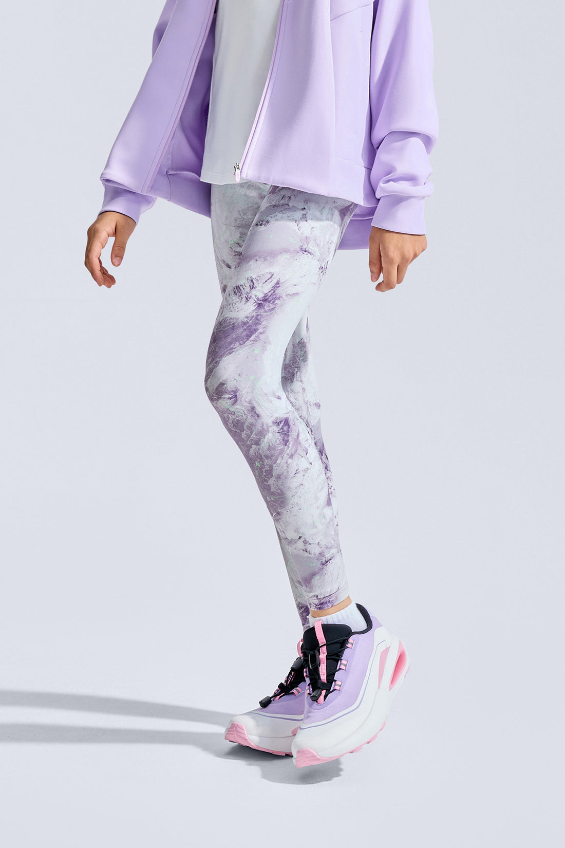 Cloudie Essential Printed Leggings **Mountain Sound Purple**