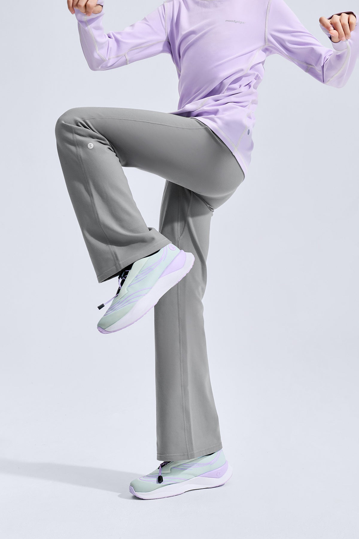 Cloudie Solar Bootcut Leggings **Quiet Grey**