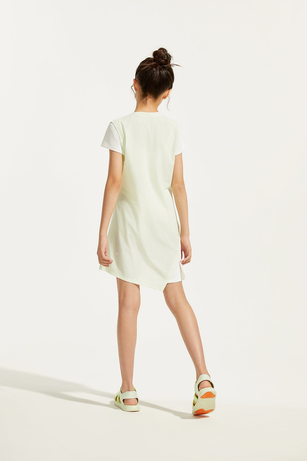 Colour Blocking Dress **Bud Green**