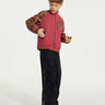 Colour Blocking Jacket **Cranberry**