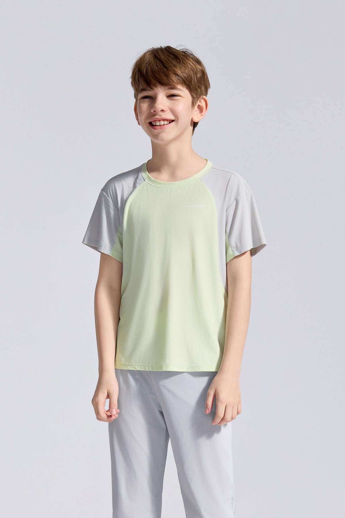 Colour Blocking Short Sleeve **Bud Green**