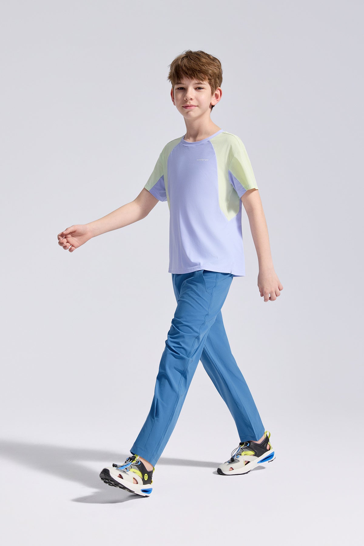 Colour Blocking Short Sleeve **Cornflower**