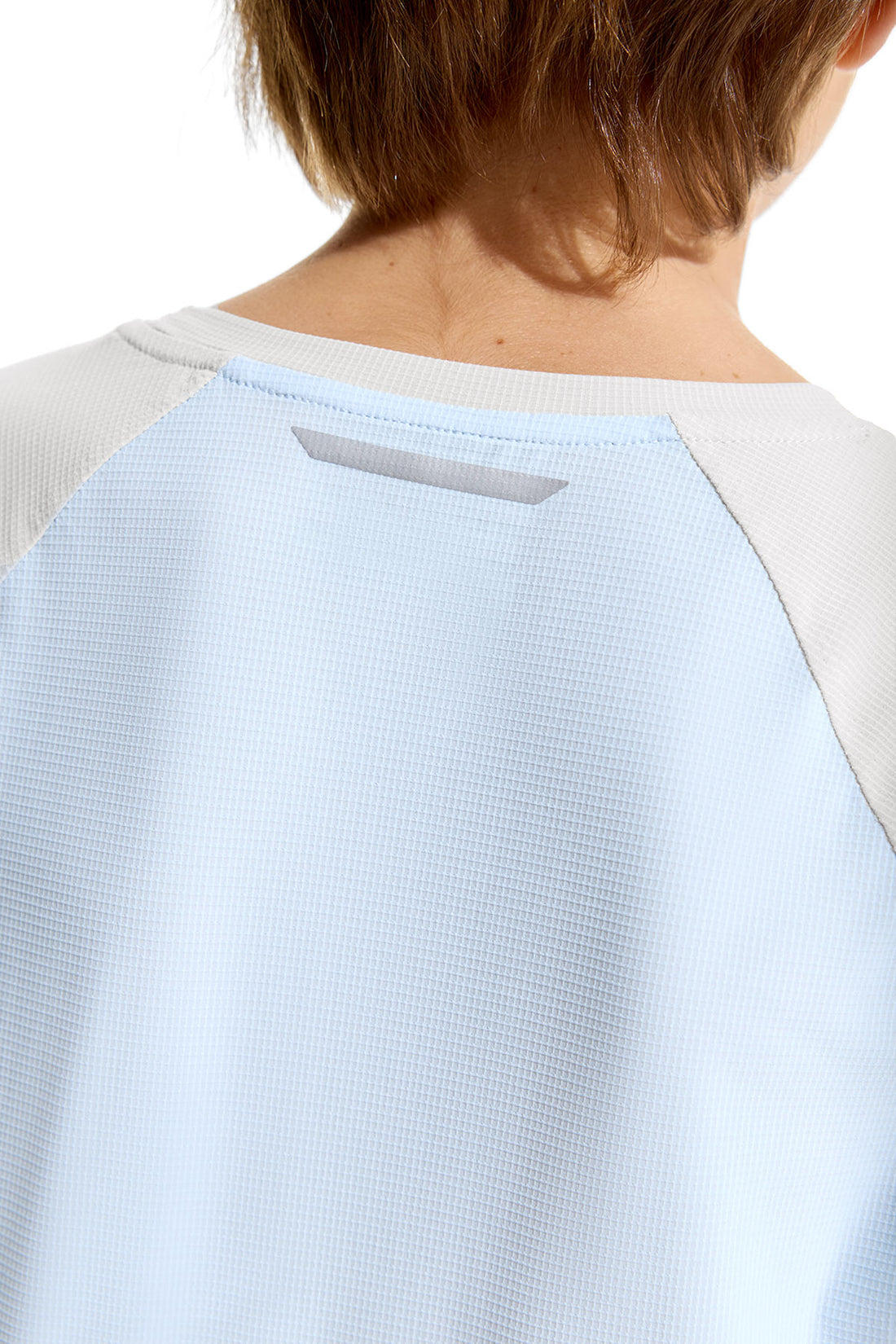Colour Blocking Short Sleeve Tee **Ice Water**