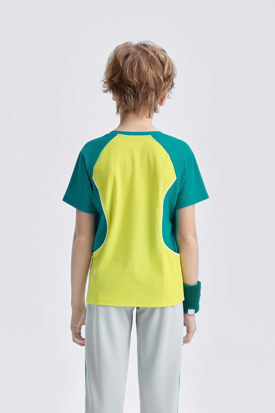 Colour Blocking Short Sleeves **Cerulean**