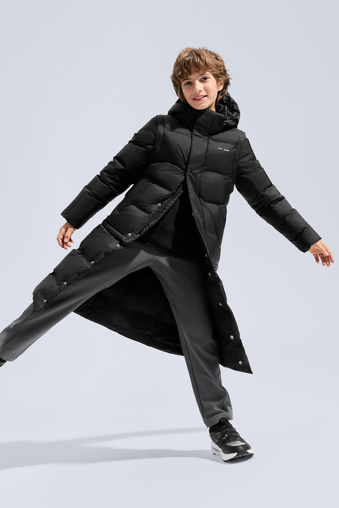 Convertible Down Jacket **Charcoal Black**