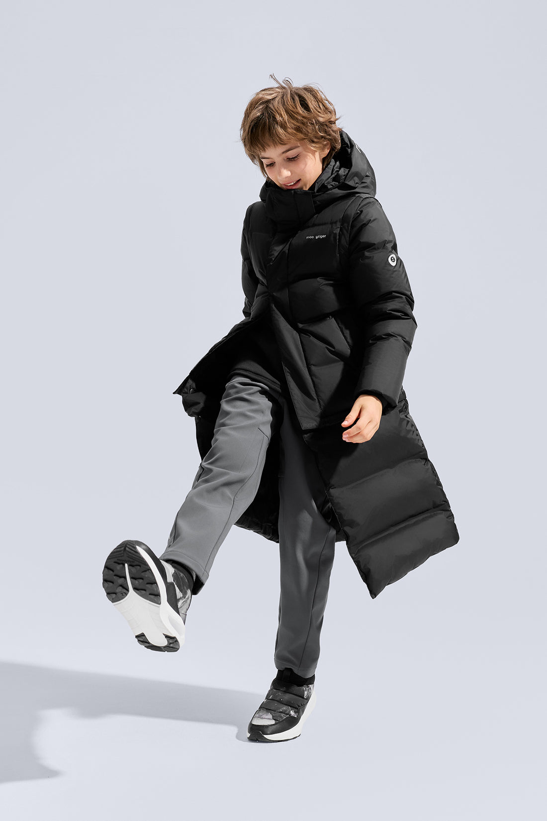 Convertible Down Jacket **Charcoal Black**