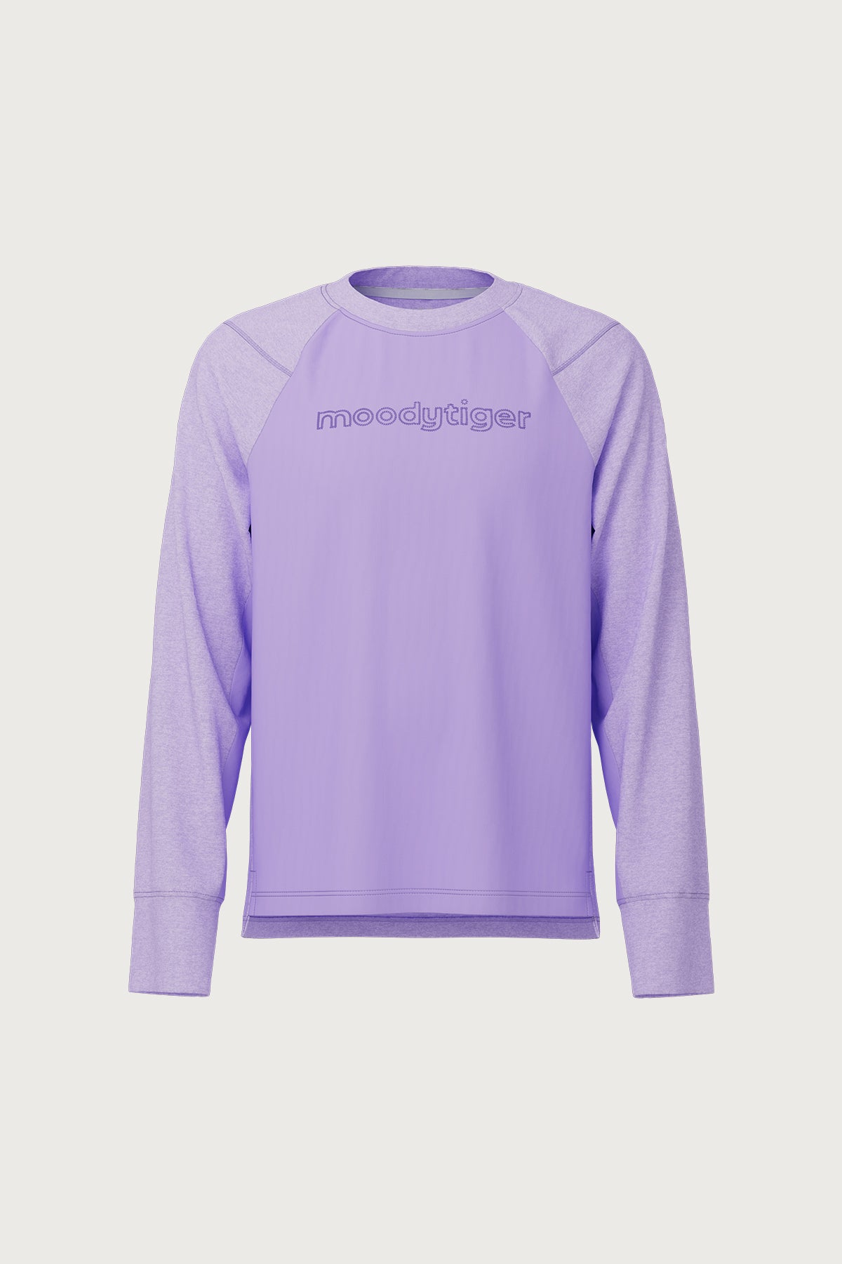 Crew Neck Raglan Sleeves Tee **Lavender**