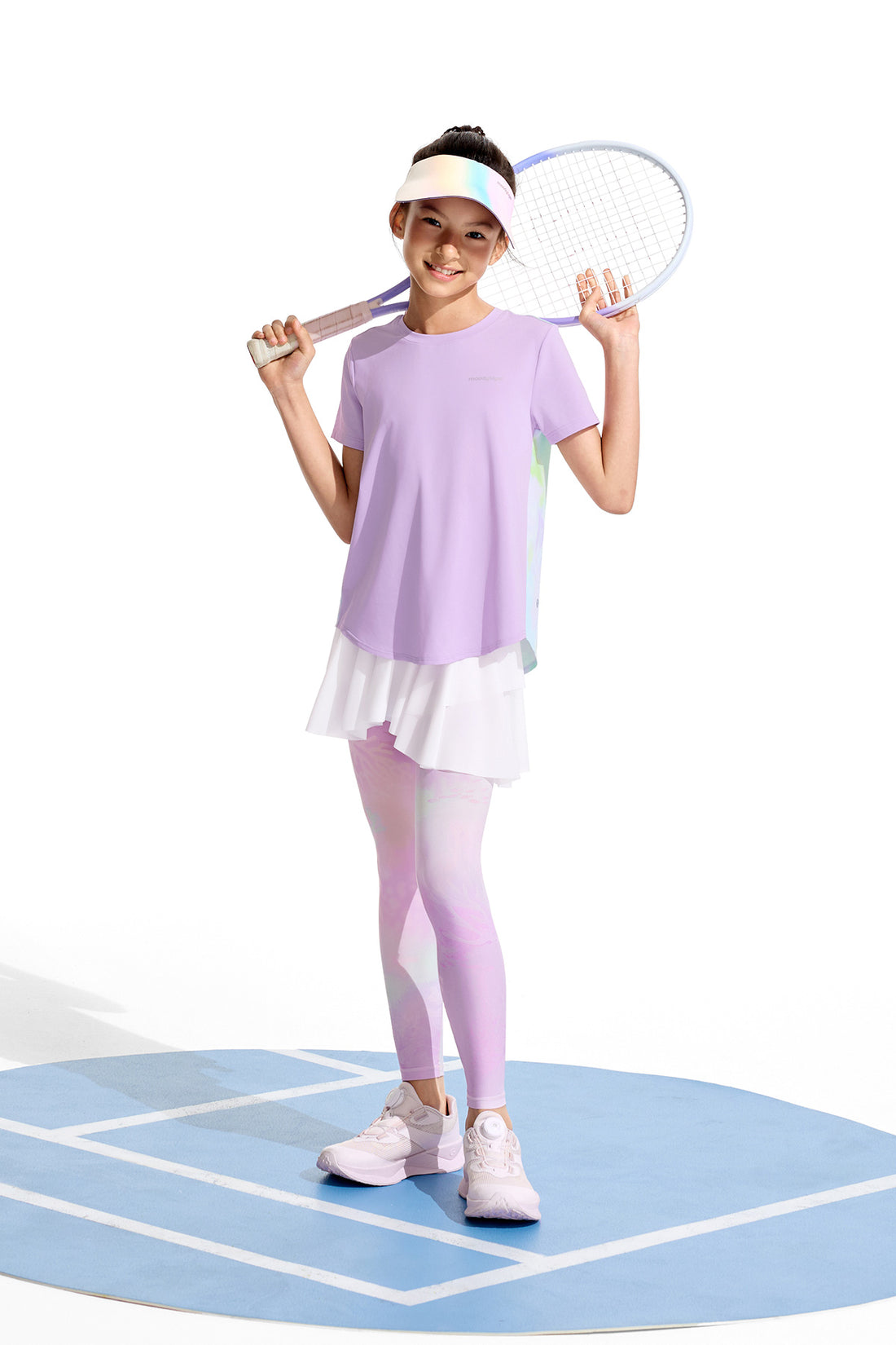 Fairy 2-in-1 Leggings **Color Coral Pink Purple**
