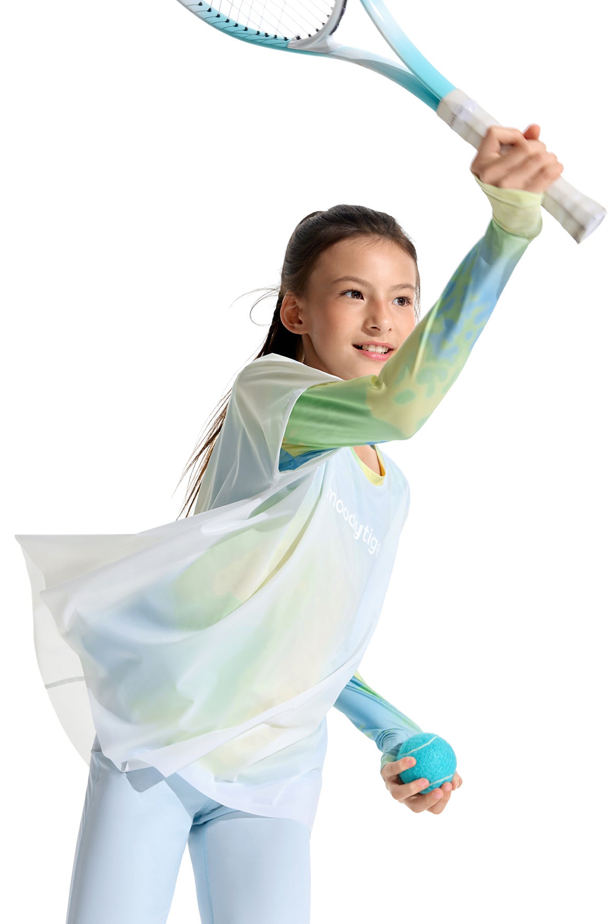 Fairy Long Sleeve Tee **Color Coral Blue**
