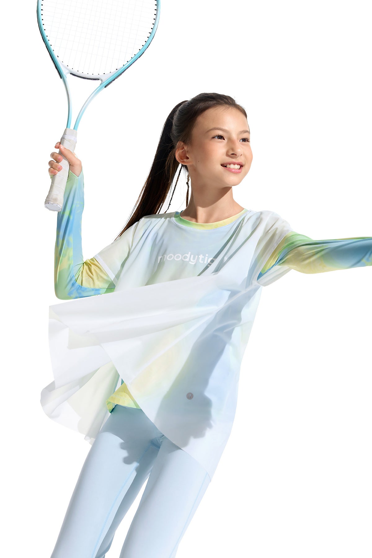 Fairy Long Sleeve Tee **Color Coral Blue**