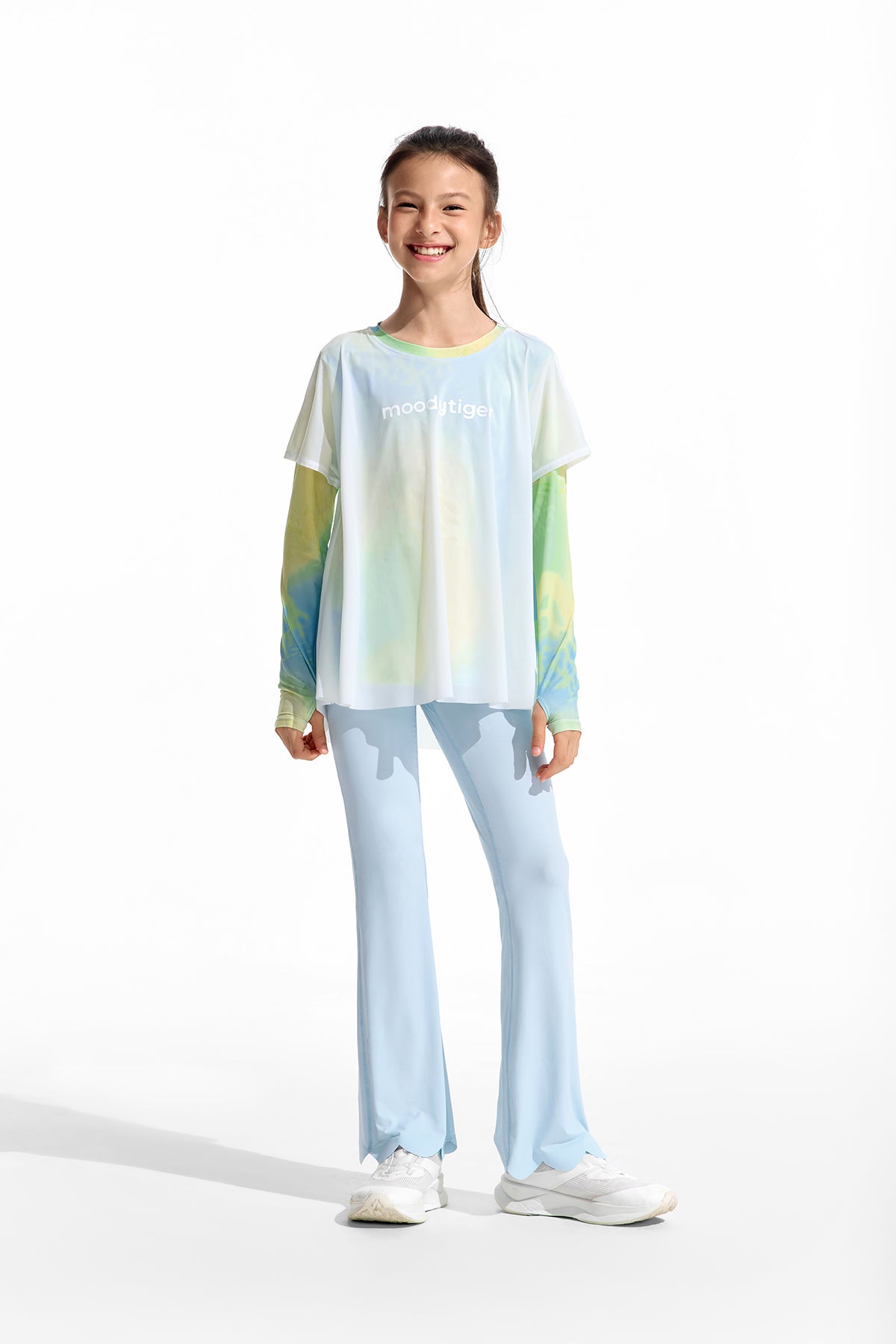 Fairy Long Sleeve Tee **Color Coral Blue**