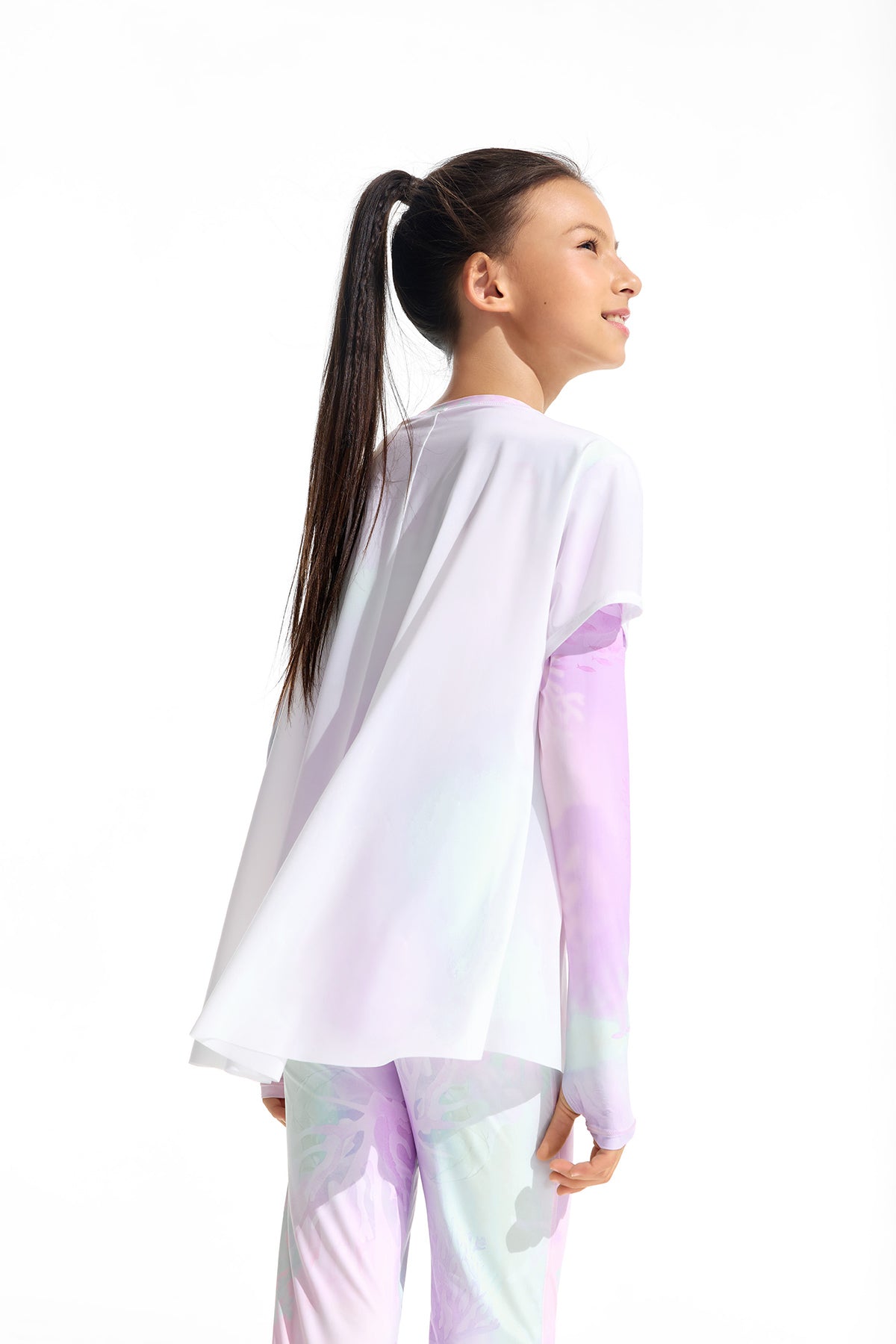 Fairy Long Sleeve Tee **Color Coral Pink Purple**