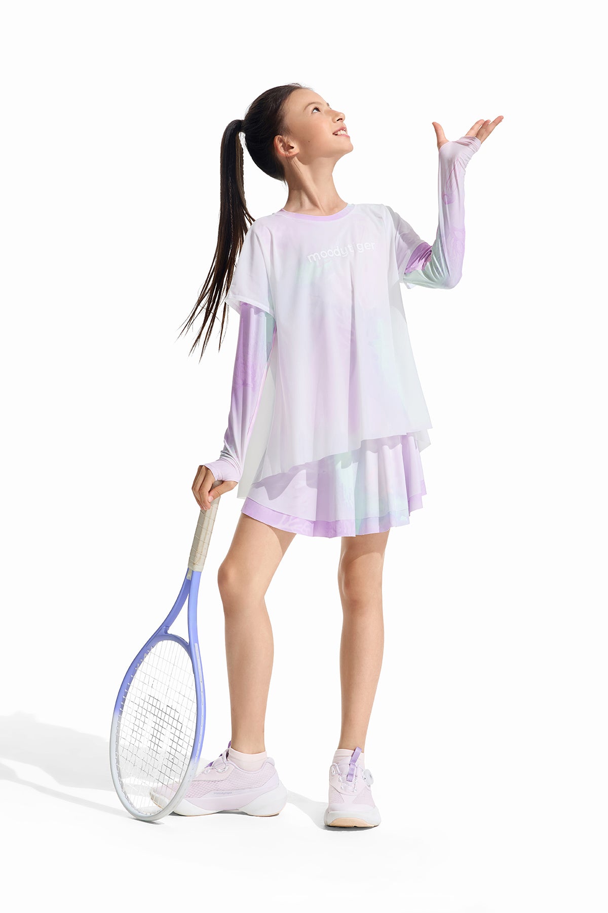 Fairy Long Sleeve Tee **Color Coral Pink Purple**