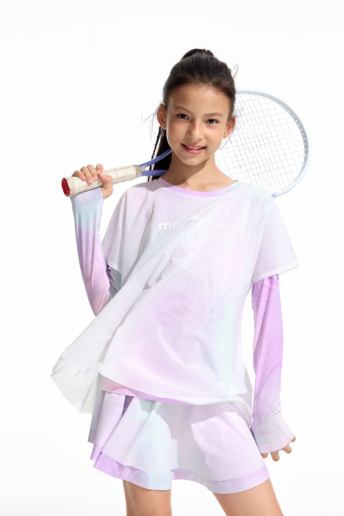 Fairy Long Sleeve Tee **Color Coral Pink Purple**