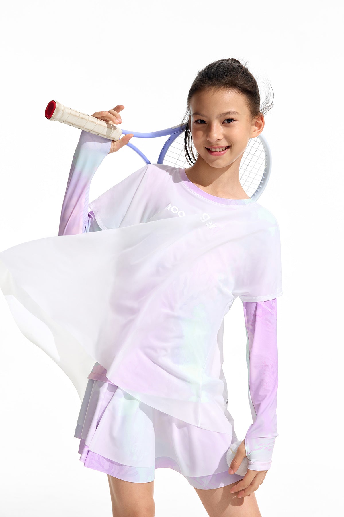 Fairy Long Sleeve Tee **Color Coral Pink Purple**